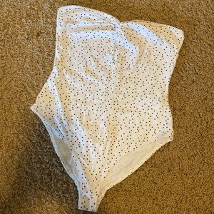 Forever21 Star Strapless Bodysuit S